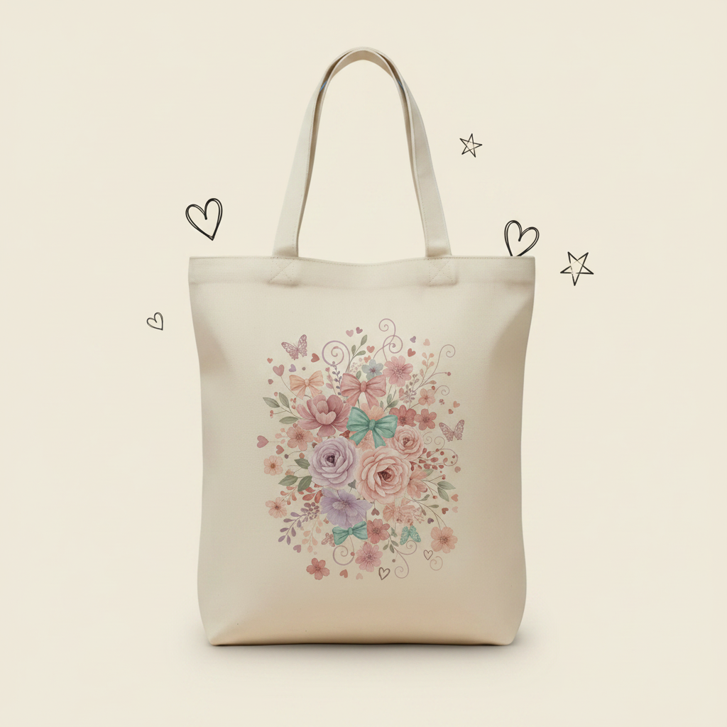 Square-ready tote composition